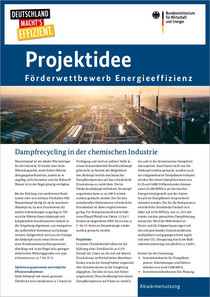 Cover der Projektidee: Dampfrecycling