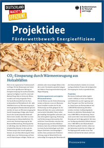 Cover der Projektidee: Wärmegewinnung aus Holzabfällen